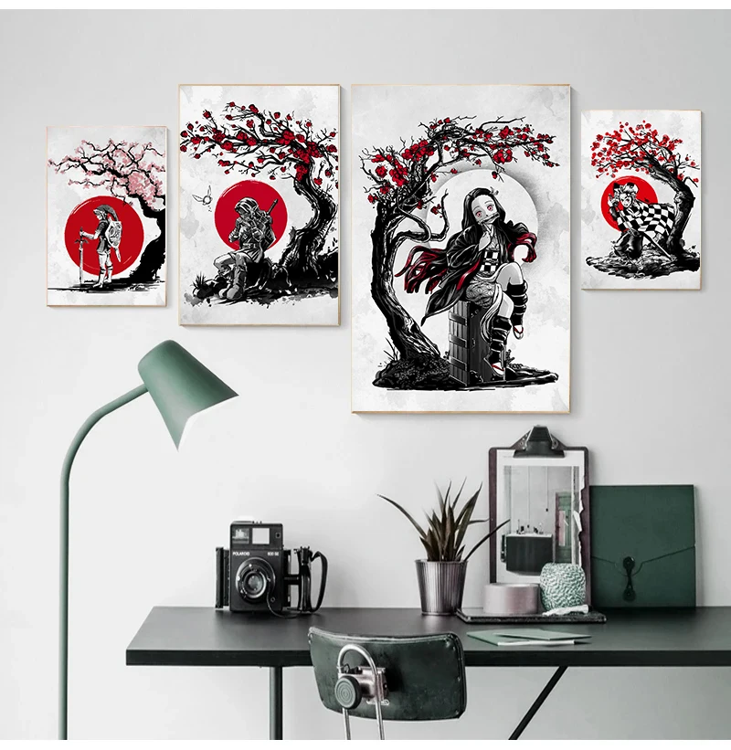 Анимационная живопись, настенная живопись, плакат, анимационная живопись на холсте, украшение для семейной, детской комнаты, картина без рамки