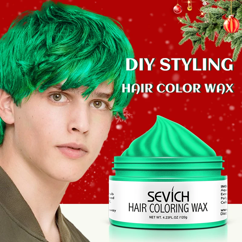 

Sevich Men and Women One-time Hair Color Wax Pomade Unisex Temporary Black White Hair Color Cream Gel Hairstyle Mud Hair Dye