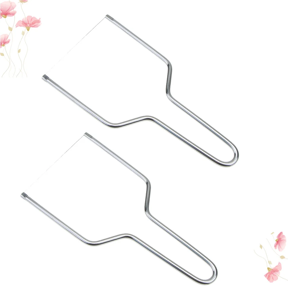 

2 Pcs Stainless Steel Cheese Slicer Butter Cutting Board Multi-functional Wire Kitchen Tool Cold ham