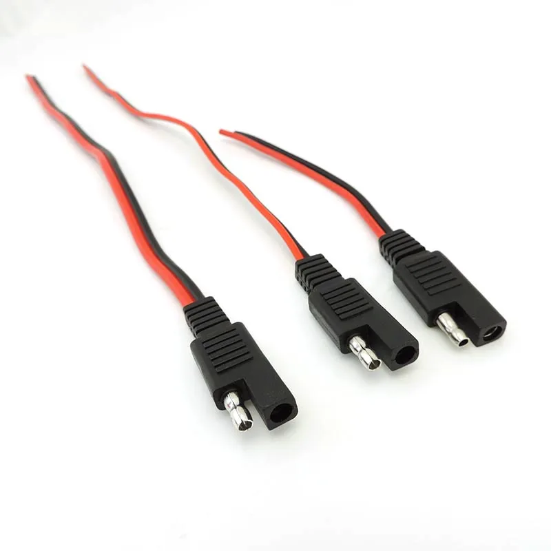 

14AWG 18AWG Quick Disconnect copper Cable SAE Power Connector wire Cable 10A 20A cover for solar panel Automotive Extension