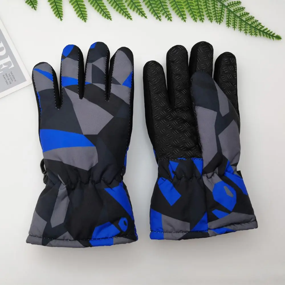 

New Gloves for 8-13 Years Old Winter Children Kids Waterproof Warm Ski Long-sleeved Mitten Thicken Warm Boy Girls Gloves