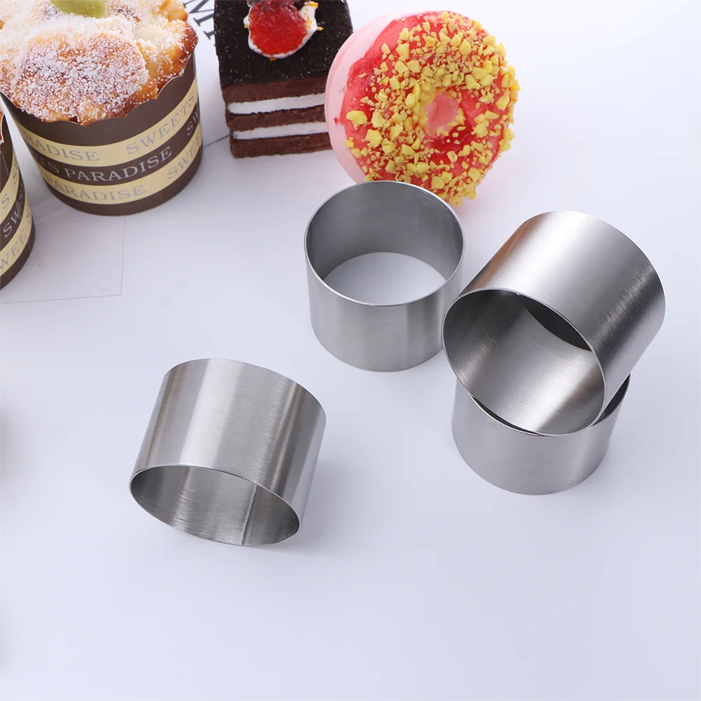 

1 Pc Mini Round Cake Baking Mold DIY Dessert Stainless Steel Molds Baking Tools