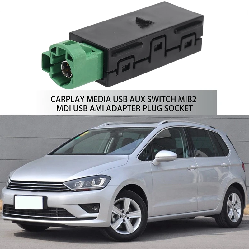 5Q0035726E Carplay Media USB AUX переключатель MIB2 MDI AMI адаптер штепсельная розетка для VW Golf 7 MK7