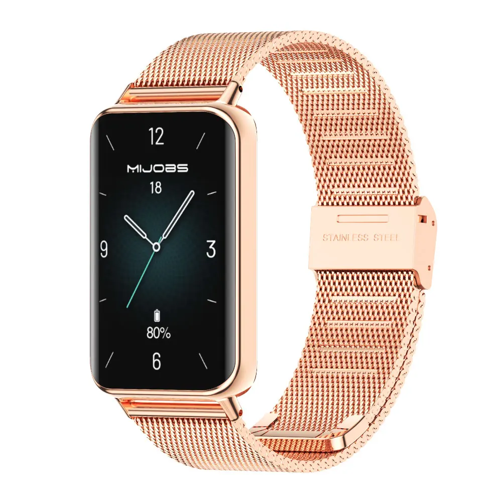 Фото Ремешок для Honor Band 9/10 браслет для Honor Band 10 миланский металлический ремешок, модный сменный ремешок для смарт-браслета. №5