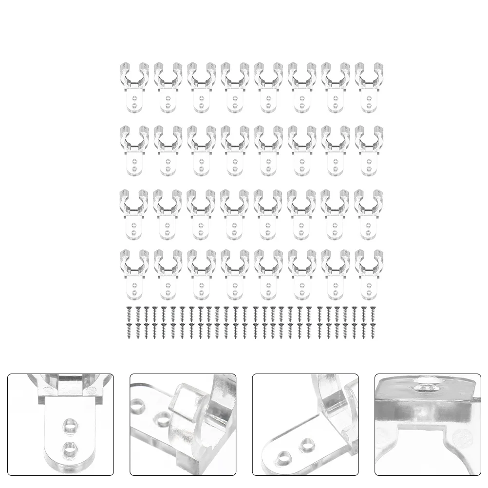 200 шт. веревочные светильники зажим для полос пластиковые монтажные зажимы