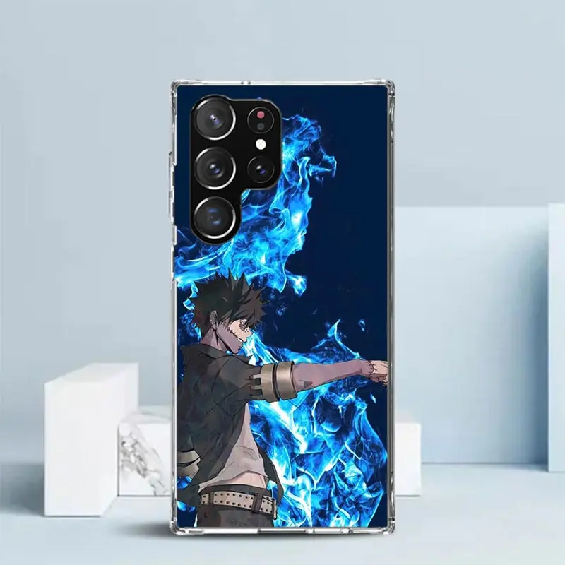 Фото Чехол для телефона My Hero Dabi Bnha для Samsung Galaxy S22 S23 S24 Ultra S21 S20 FE S10 Plus S10E S9 S8 + S7 Edge, мягкая задняя крышка из ТПУ №4