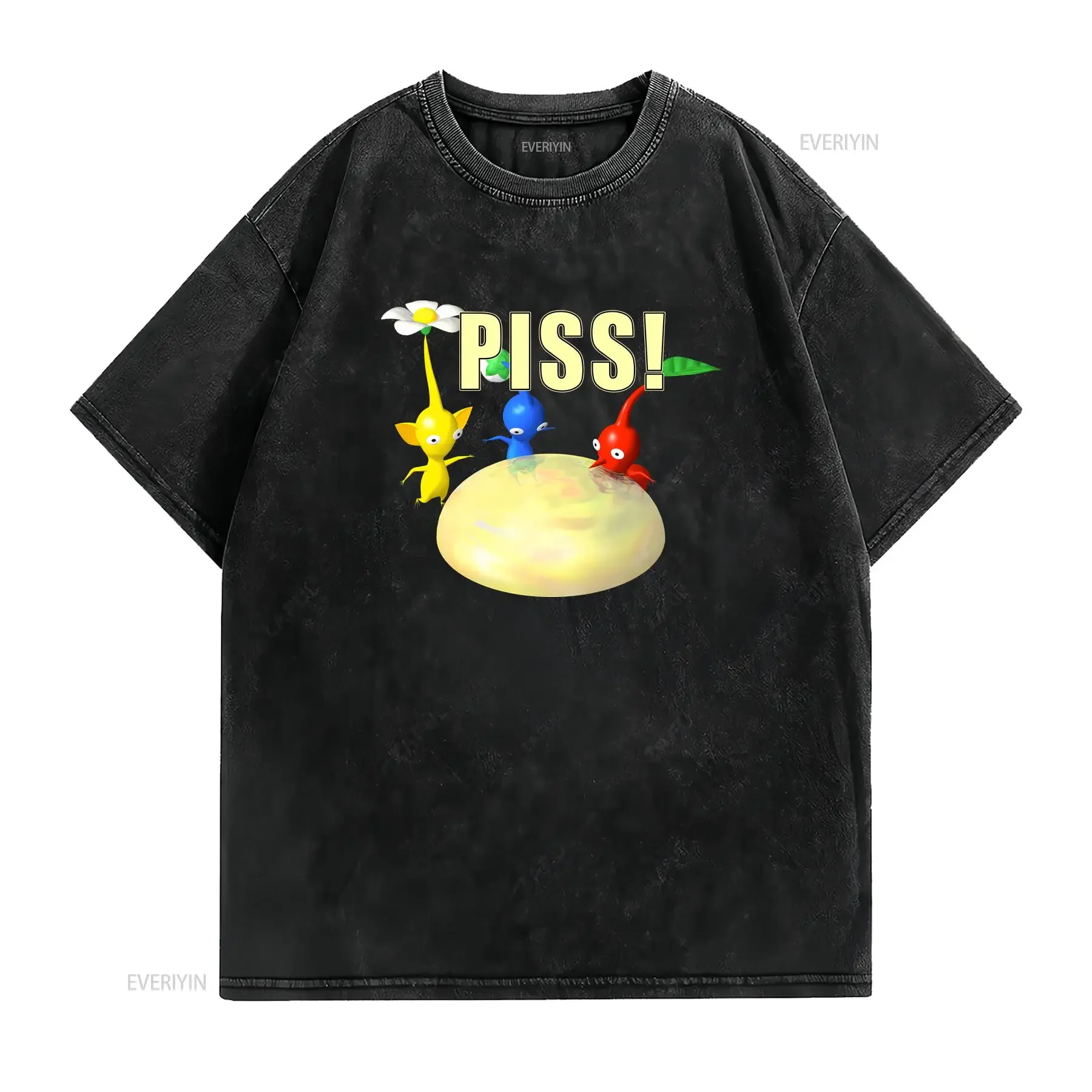 Фото Футболка Pikman Piss Oddly Specific Weirdcore Dank Meme Cursed Gag Humor винтажная стираная слегка удобная модная мужская футболка №2