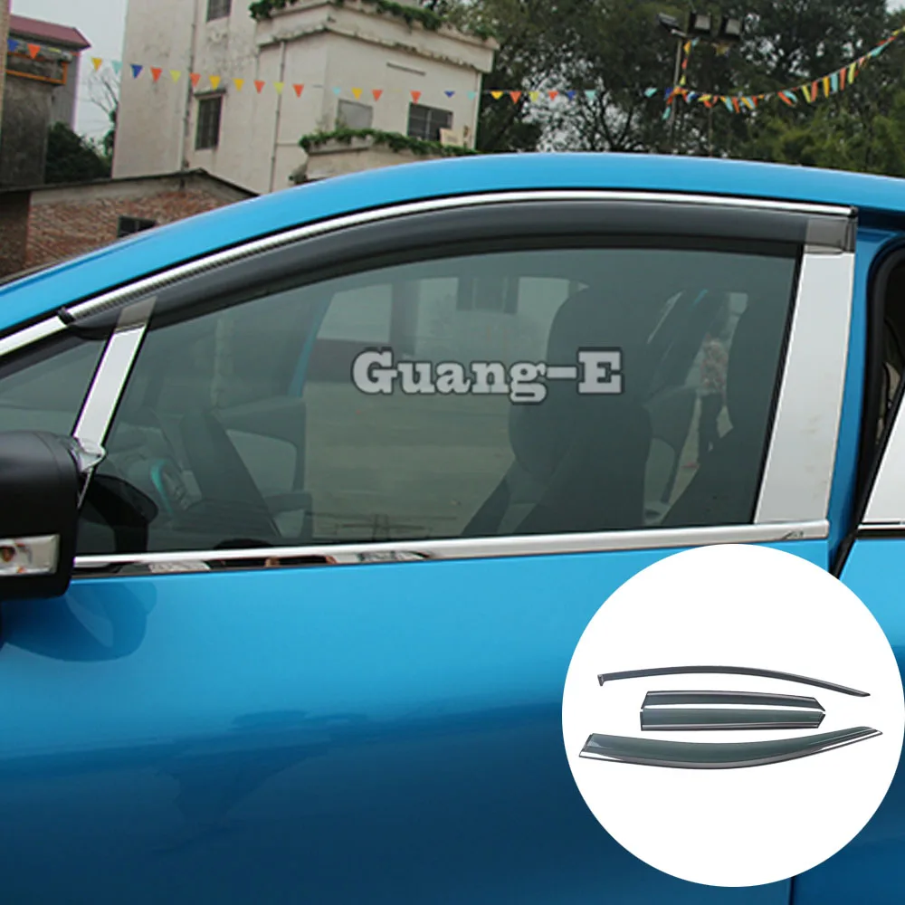 

Автомобильный чехол-палочка, пластиковое стекло, ветрозащитный козырек, защита от дождя/Солнца, вентиляционная рамка, 4 шт. для Renault Captur 2015 2016 2017 2018