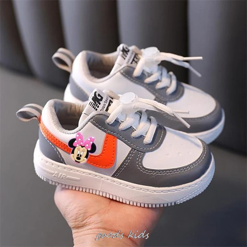 Кроссовки детские спортивные повседневные с Микки и Минни для начинающих ходить