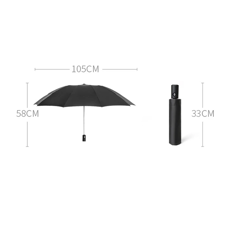 Xiaomi 2021 Fashion Portable UV Folding Automatic Umbrella Rain Wind Resistant Trip Sun Umbrellas Reverse Umbrella images - 6