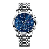 mens quartz watch luxury business watch sports fashion stainless steel watch waterproof quartz clock
