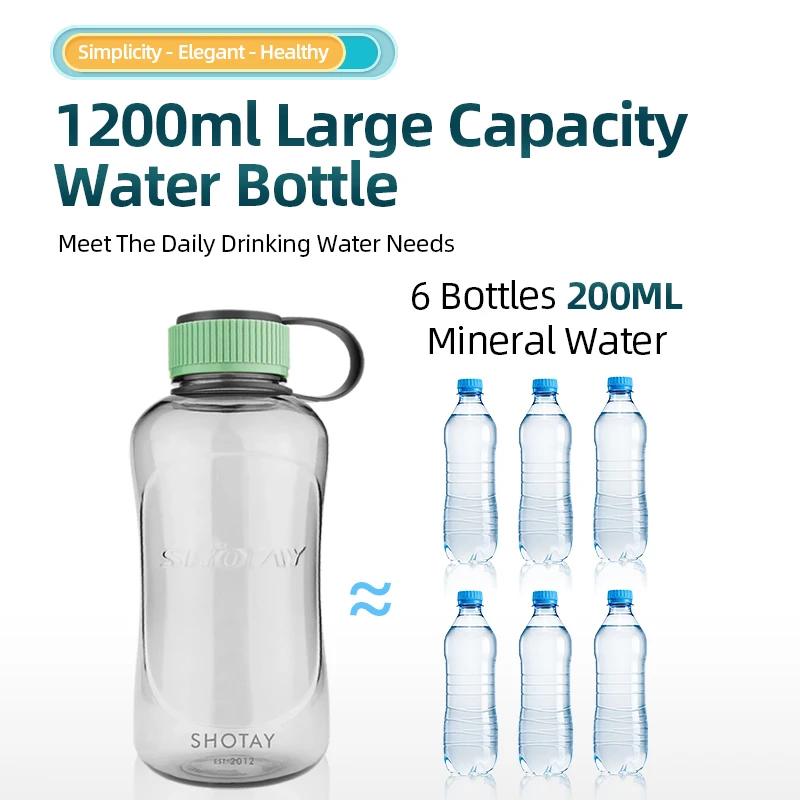 SHOTAY бутылка для воды 1200 мл детская чашка питья портативные бутылки путешествий
