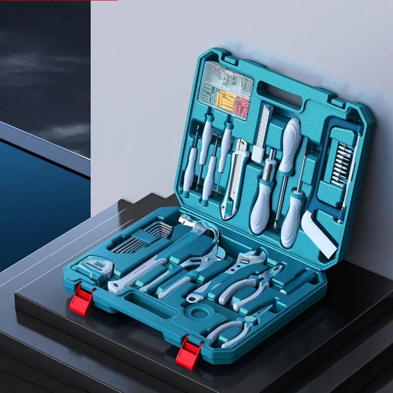 Large Normal Tool Box Metal Suitcase Organizer Workshop Home Portable Tool Box Kit Outdoor Werkzeugkoffer Tools Packaging