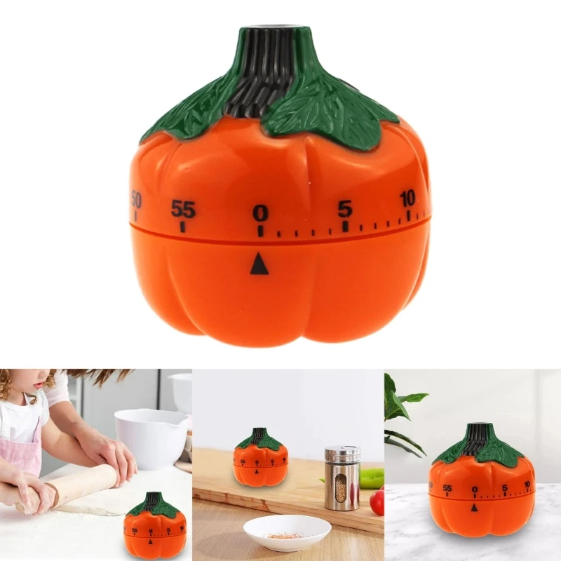 

Precise Kitchen Timer 60Minute Mechanical Reminder Pumpkin Mechanical Timer Dinnerware Cooking Kitchen Timer