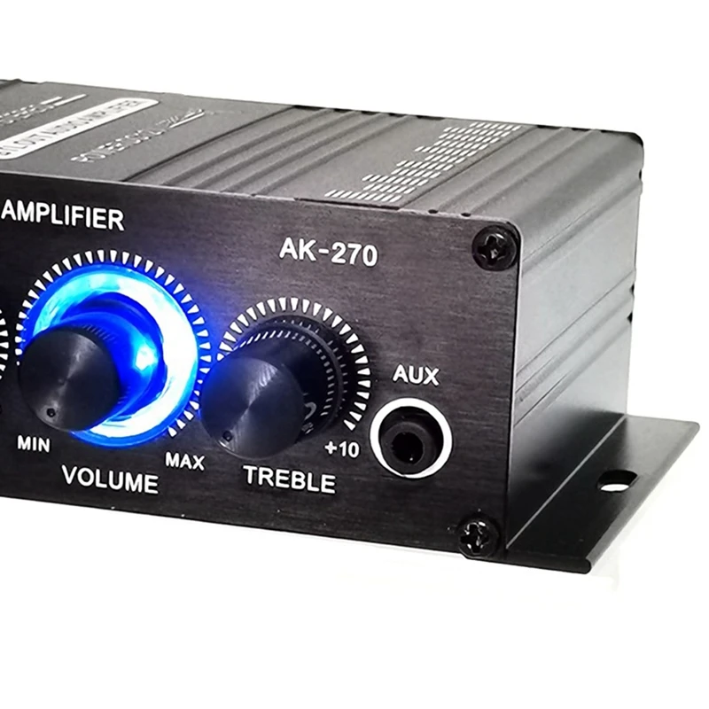 Мини Hi-Fi усилитель мощности AK-270 AK270 12 В аудиосигнала для домашнего кинотеатра