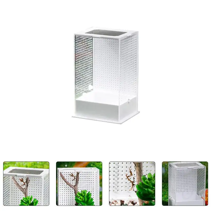 

1pc Mantis Feeding Insect Breeding Box Acrylic Insect Feeding Container