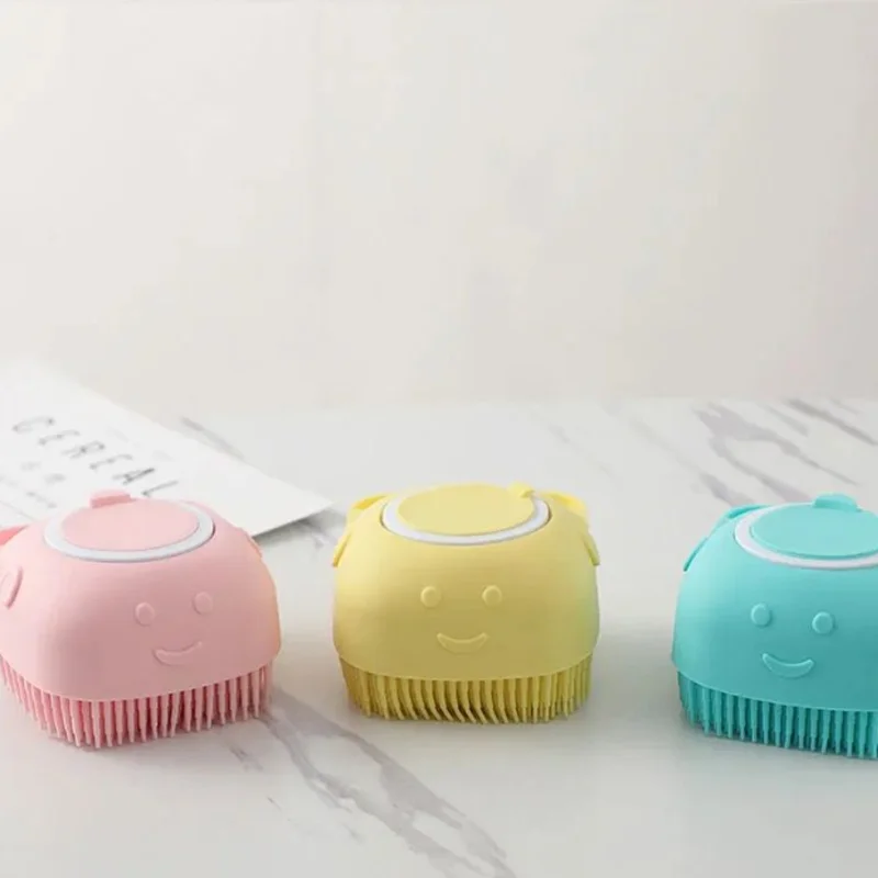 

Bathroom Dog Bath Brush Massage Gloves Safety Soft Gum Comb Shampoo Box Pet Accessories Cat Shower Grooming Tools