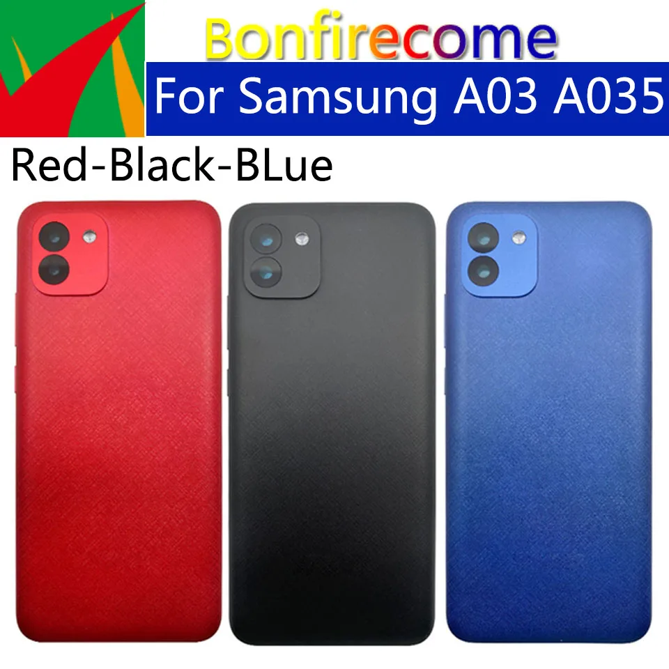 

10Pcs\Lot For Samsung Galaxy A03 A035 SM-A035F SM-A035F/DS Housing Back Cover Case Rear Battery Door Chassis Housing Replacement