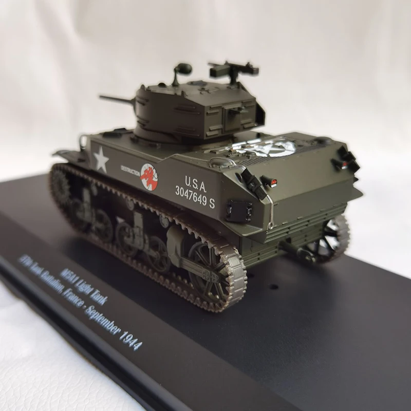 Масштаб 1:43 1944 Франция M5A1 фотоемкость оригинальная Готовая модель танка из сплава