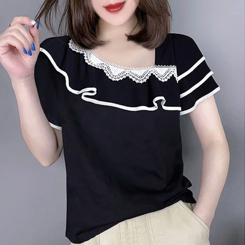 Блузка женская с косым воротником стильная Свободная Повседневная рубашка