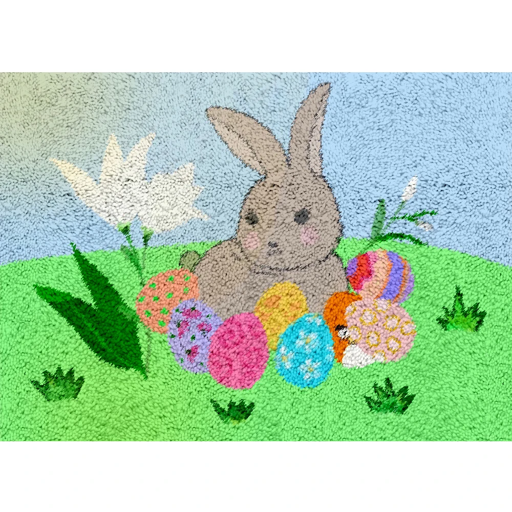 

Пасхальное украшение ручной работы ковер Вышивка Хобби ремесла с защелкой крючок ковер наборы с предварительно печатным рисунком гобелен поделки для взрослых