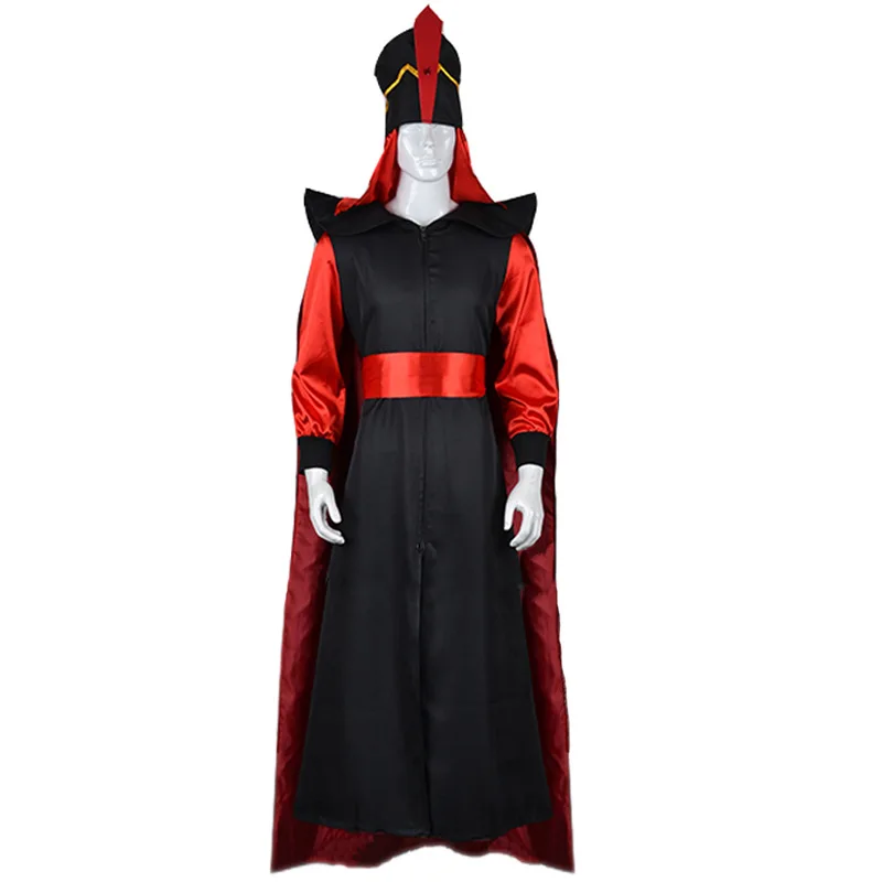 

Aladdin Jafar Man костюм для макияжа на Хэллоуин костюм для взрослых ролевых игр волшебник Джафар халат костюмы из фильма тепловая лампа Косплей на Хэллоуин