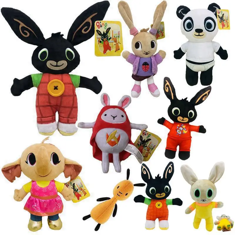 

Cartoon Bing Rabbit Doll Stuffed Cotton Christmas Gift Panda Elephant Ant Plush Toy Plush Toy Ultra-soft for Kids Birthday Gift