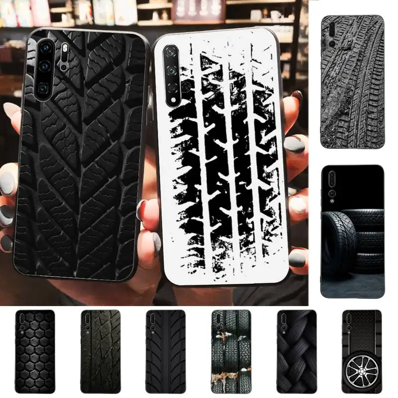

Tire marks Phone Case for Huawei P30 40 20 10 8 9 lite pro plus Psmart2019
