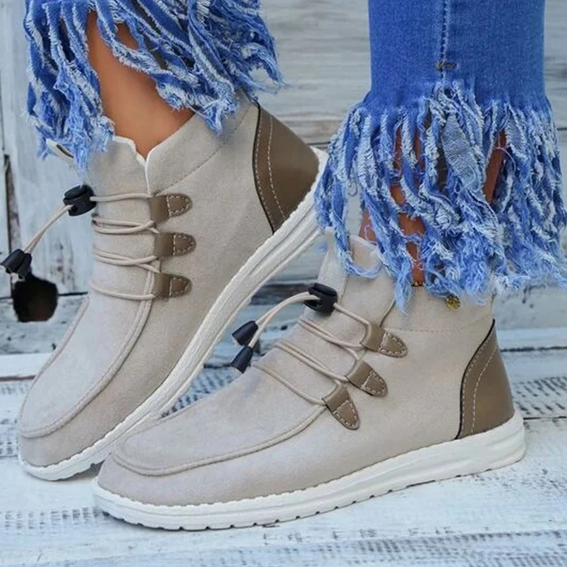 

Colorblock Lace Up Design Casual Shoes Women Shoes Light Casual Shoes Plus Size Cotton Shoes Footwear Ladies Shoes 2022 New