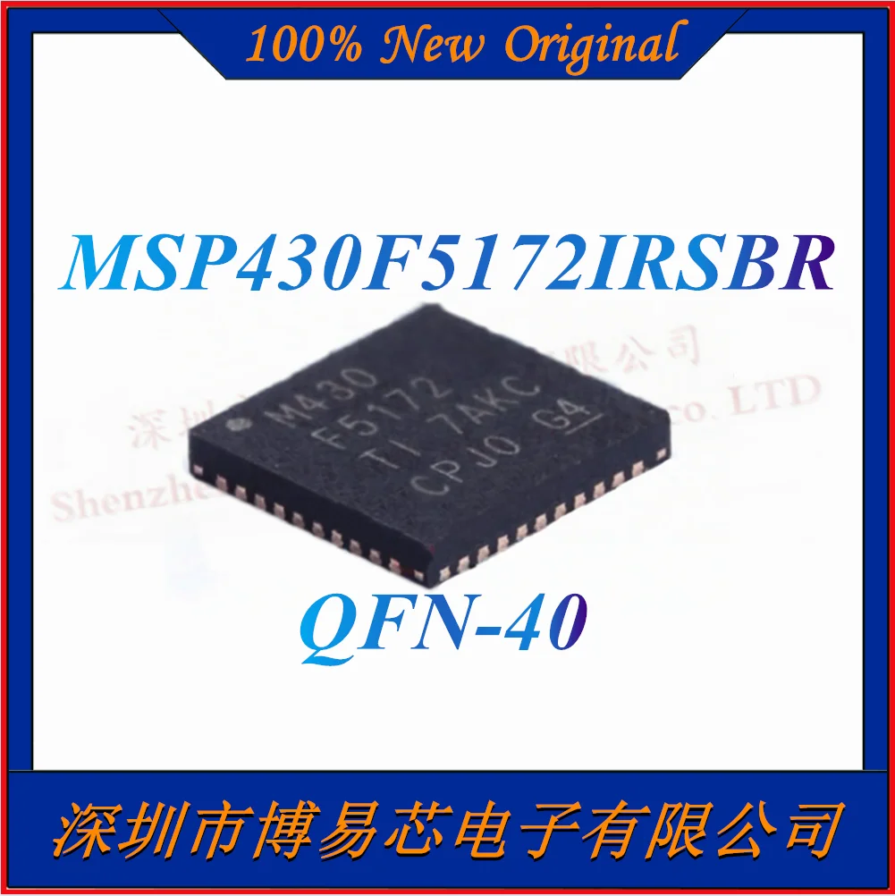 

100% New Original MSP430F5172IRSBR Package QFN-40 New Original Genuine Processor/microcontroller IC Chip