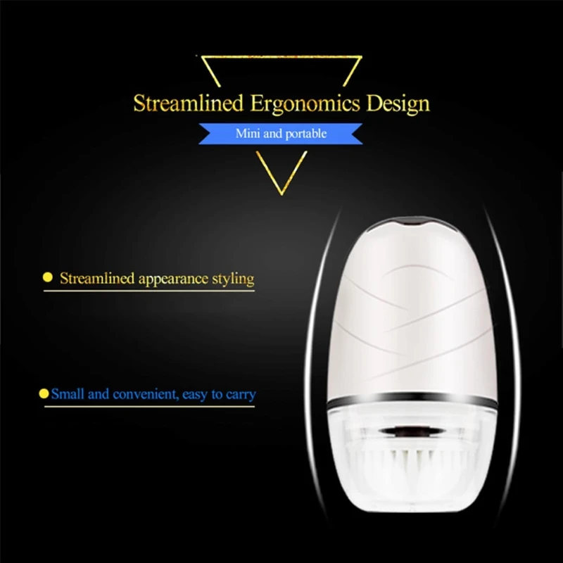 

Vibrating Cleansing Brush Deep Cleaning Rotating Face Scrubber 2 Modes Electric Cleanser Device Easy to Use