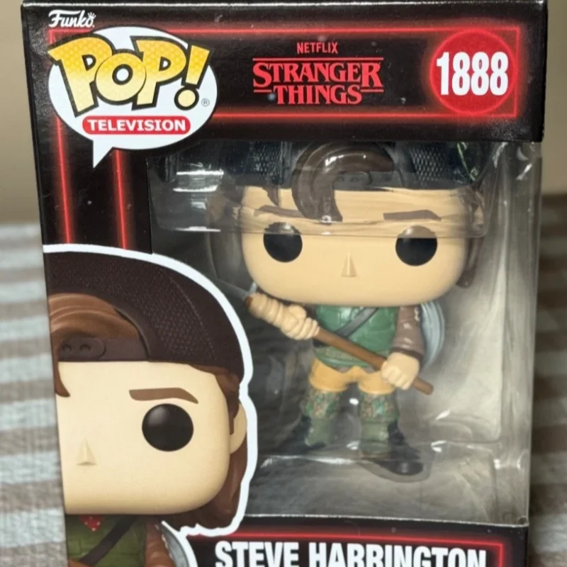 Фото Оригинальная фигурка Funko Pop Stranger Things Стив Харрингтон # 1888 Дастин Хендерсон # Виниловая фигурка 1887, лимитированная серия, коллекционные игрушки, подарок №3