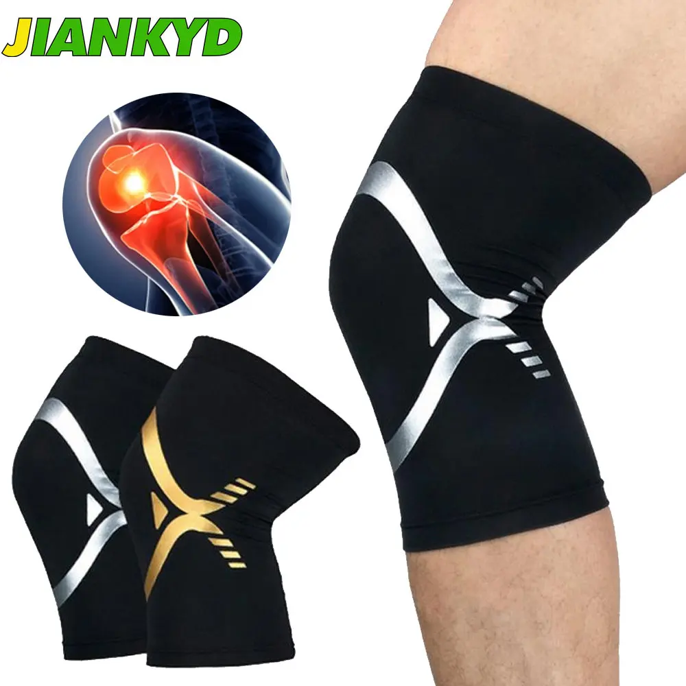 

1Pair Knee Sleeve Compression Knee Braces, Great Support for Cross Training, Weightlifting, Powerlifting, Squats, Basketball