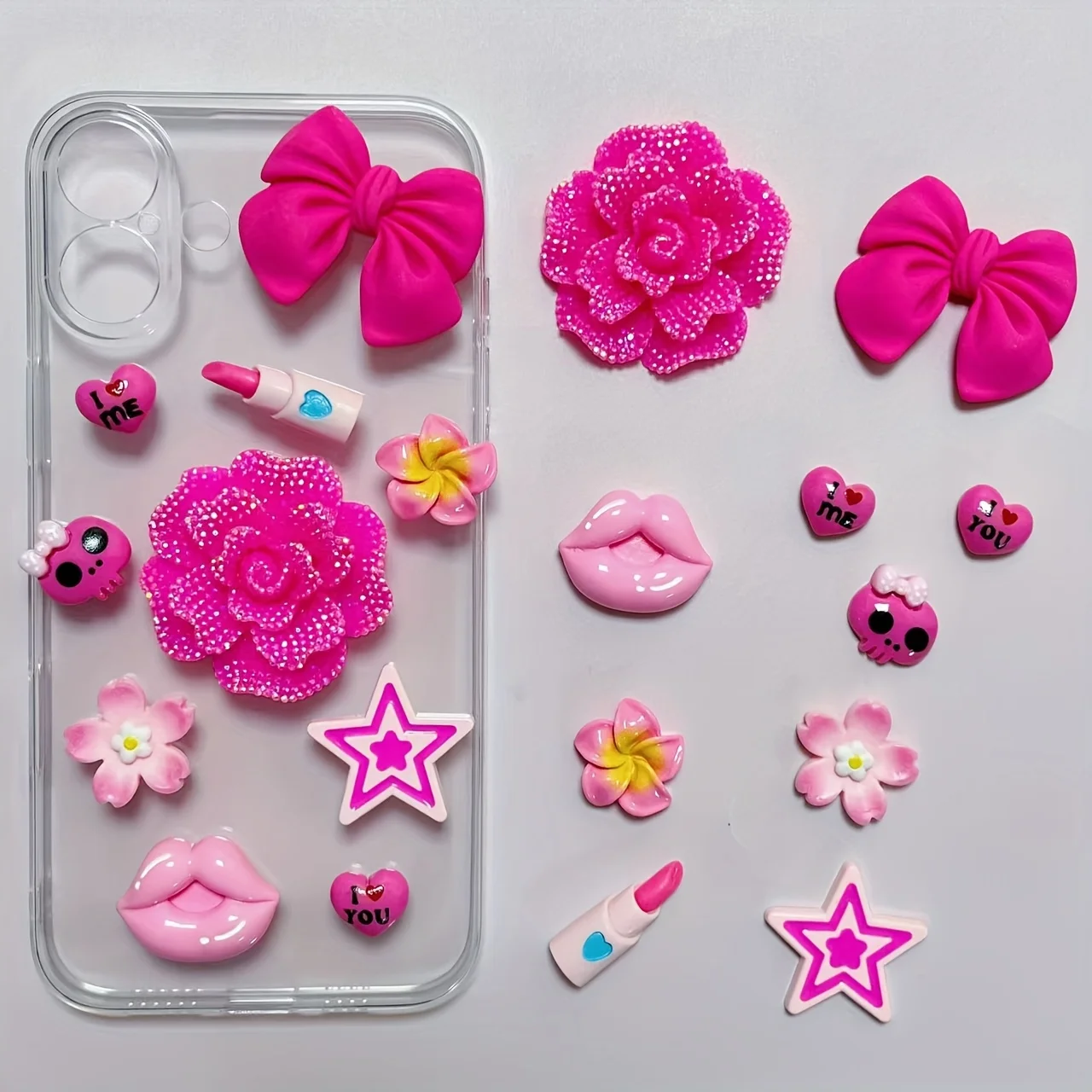 Kawaii Роза Плюшевый Мишка Большой Бантик Конфеты Смола Очарование Diy Ремесла Непотрібный Чехол Для Телефона Коробка Для Хранения Ноутбука Украшения Для Скрапбукинга (art.: 3920cb677174c) - 3920cb677174c
