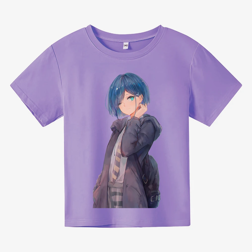 

Модные детские футболки с аниме Харадзюку, одежда из 100% хлопка для мальчиков и девочек, футболки ICHIGO