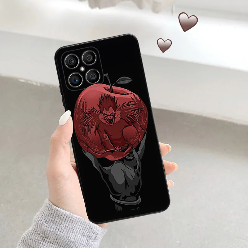 Черный мягкий телефонный чехол для Honor Magic5 Pro X7b X8b X9b X6 X7 X8 X9A X6a X8a 90 70 с аниме Death Note