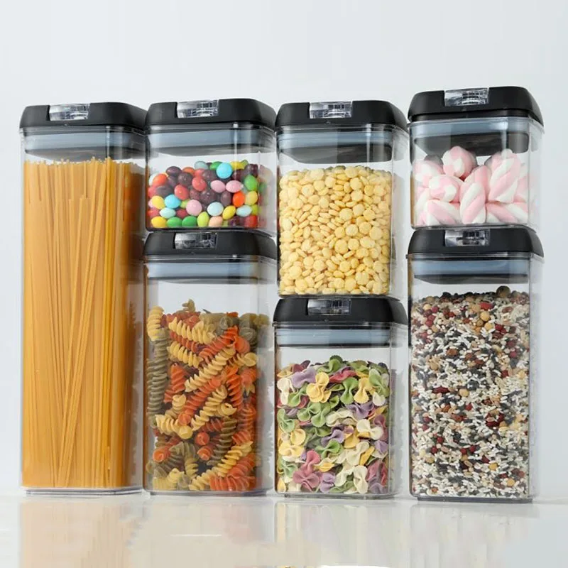 Plastic airtight tank moisture-proof and insect-proof storage bottle food storage container kitchen refrigerator storage jar