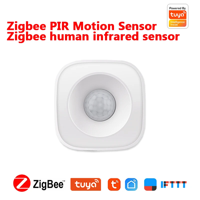 

Датчик человеческого тела Tuya Zigbee3.0, беспроводной датчик движения PIR, домашняя сигнализация работает со шлюзом, управлением через приложение IFTTT