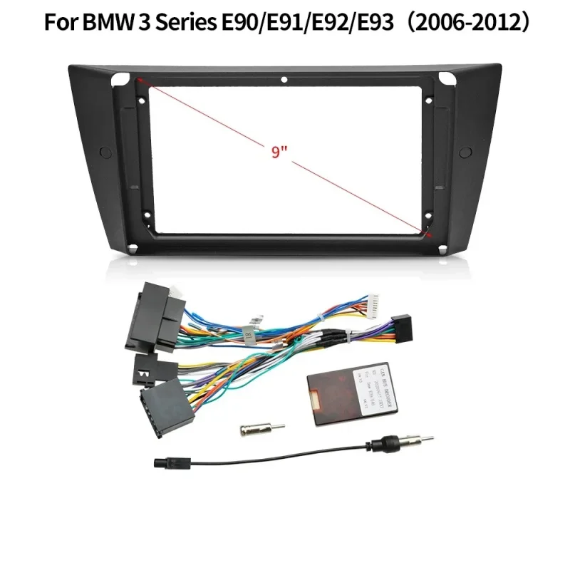 9-дюймовый адаптер автомобильной рамы для BMW 3 E90 E91 E92 E93 2004-2012 большой экран 2 Din android