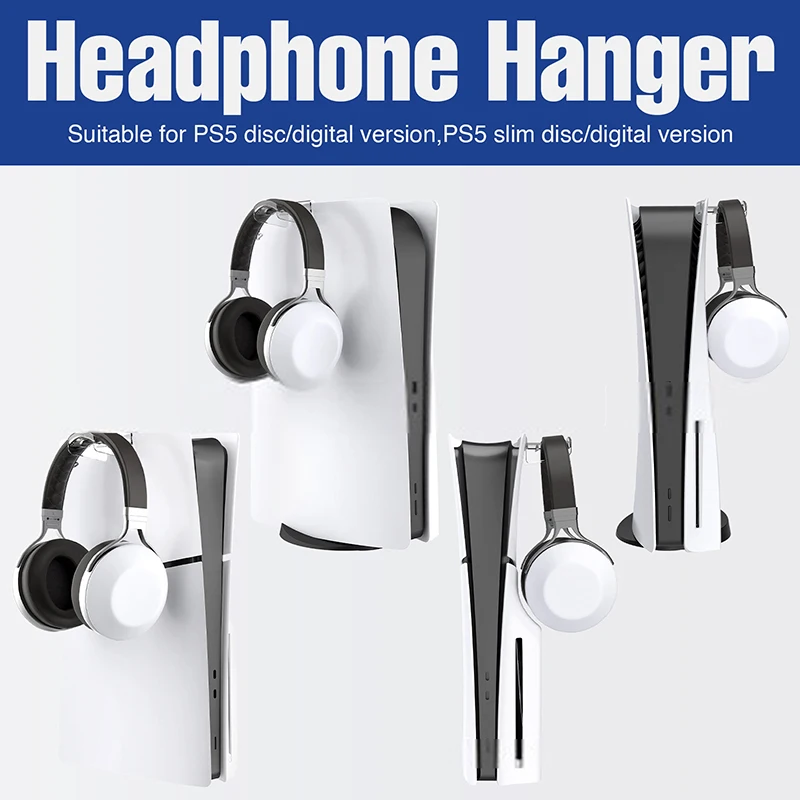 Прозрачный подвесной крючок для наушников PS5 Slim игровая консоль гарнитура
