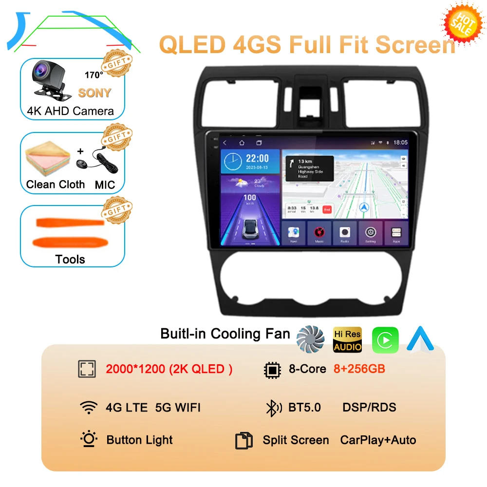 

Автомобильная стереосистема Android 15 для Subaru Forester 4 SJ XV 2012-2015 4G Мультимедийный видеоплеер Навигация GPS Carplay 360 Камера