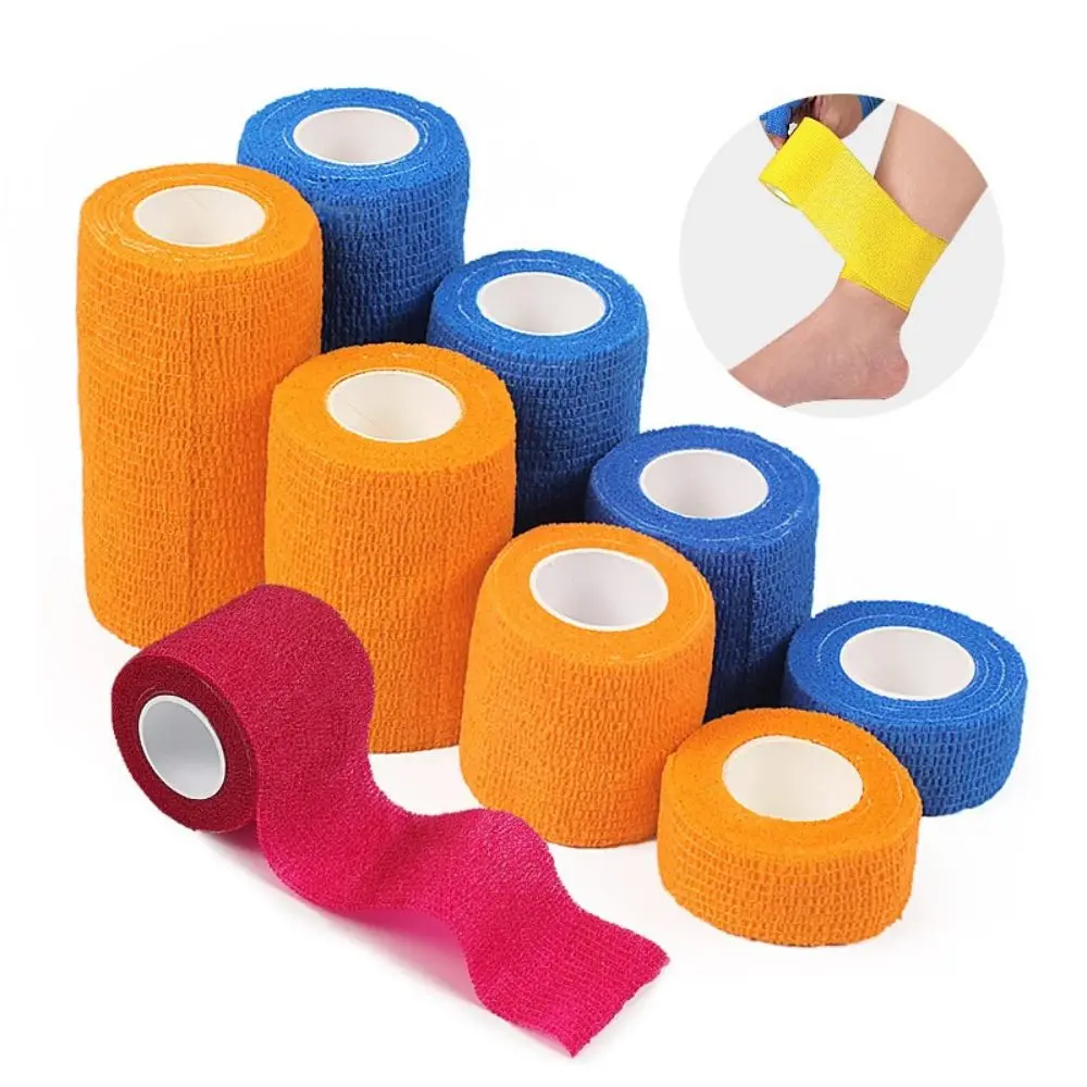 

1Pcs Self Adhesive Elastic Bandage Non-woven Fabric Tape Protective Gear Knee Elbow Support Injury Pad
