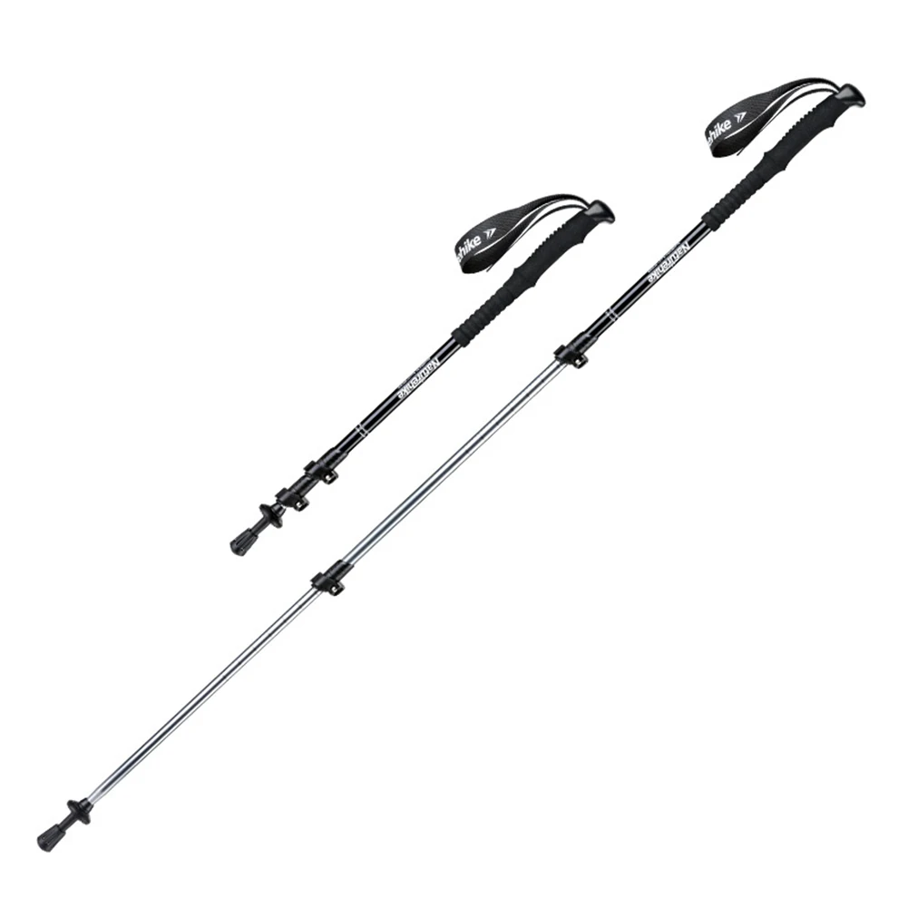 

Walking Stick Folding Trekking Pole For Outdoor Walking 1x Bag 3-Section