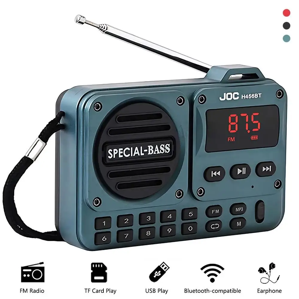 Портативное FM-радио перезаряжаемые bluetooth-колонки с FM-радио-приемником