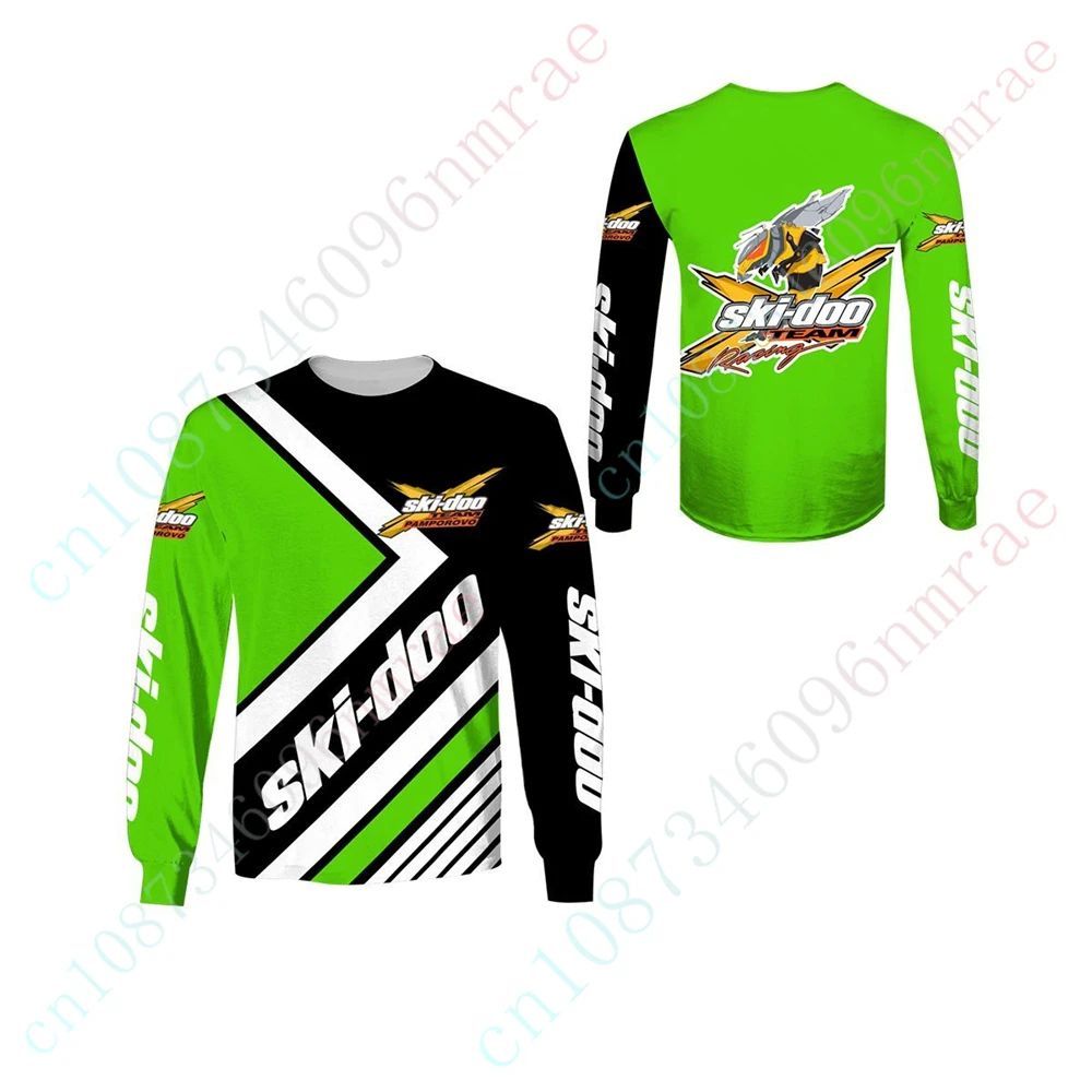 Футболка Лыжная-doo для мужчин и женщин унисекс Одежда аниме свитшот Повседневная