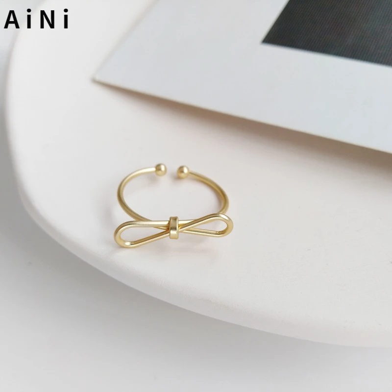 

Fashion Jewelry Rings Sweet Korean Temperament Metal Alloy Gold Color Finger Ring For Girl Lady Party Gifts Wholesale