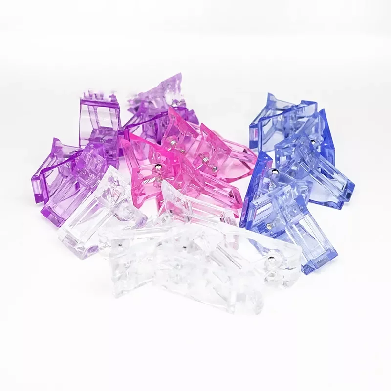 

Professional Nail Clip Acrylic Extension Tips For Nails Fake Nail Clip Quick Building Mold UV Gel Nail Supplies Set