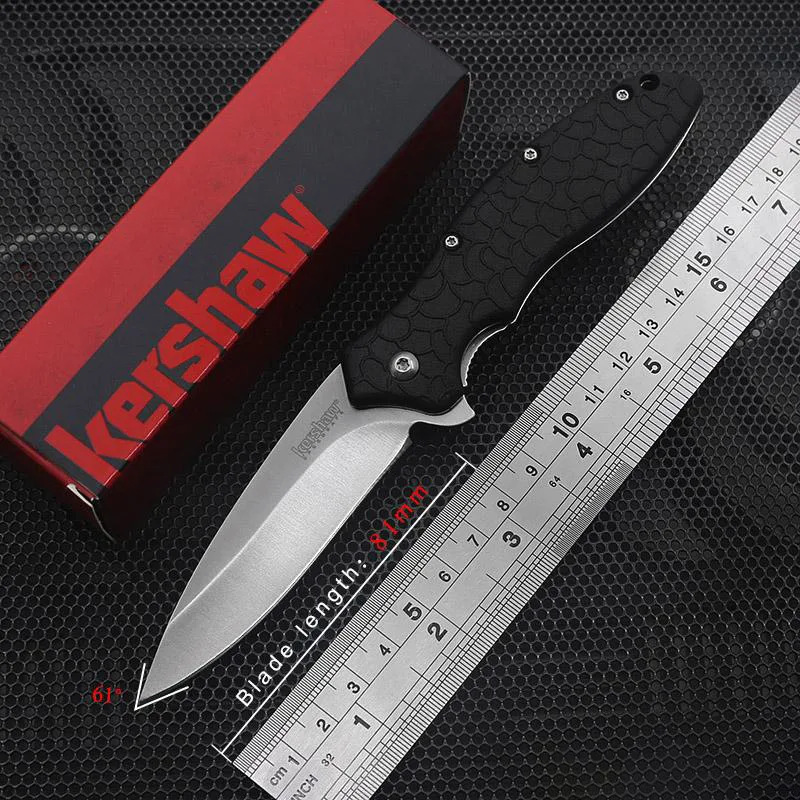 

Kershaw 1830 Tactical Folding Knife 8Cr13Mov Blade 58HRC Outdoor Camping Hunting Survival Pocket Knives EDC Tools