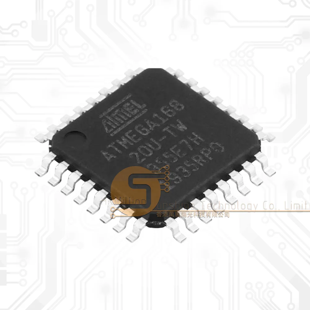 Оригинальный флэш-микроконтроллер флэш-памяти TQFP32 ATMEGA168
