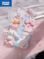 takara tomy hello kitty for iphone13 13 pro 13 pro max finished case for iphone 12 12 pro 12 promax cream glue mobile phone case